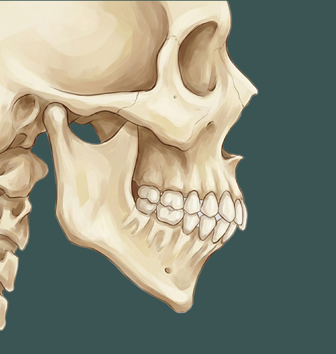 턱끝 부위만 돌출된 주걱턱